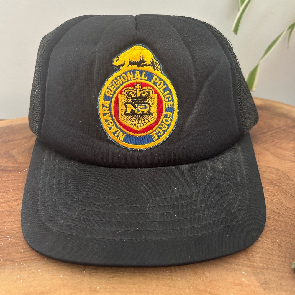 Niagara Regional Police Force Snapback Trucker Hat Black Patch